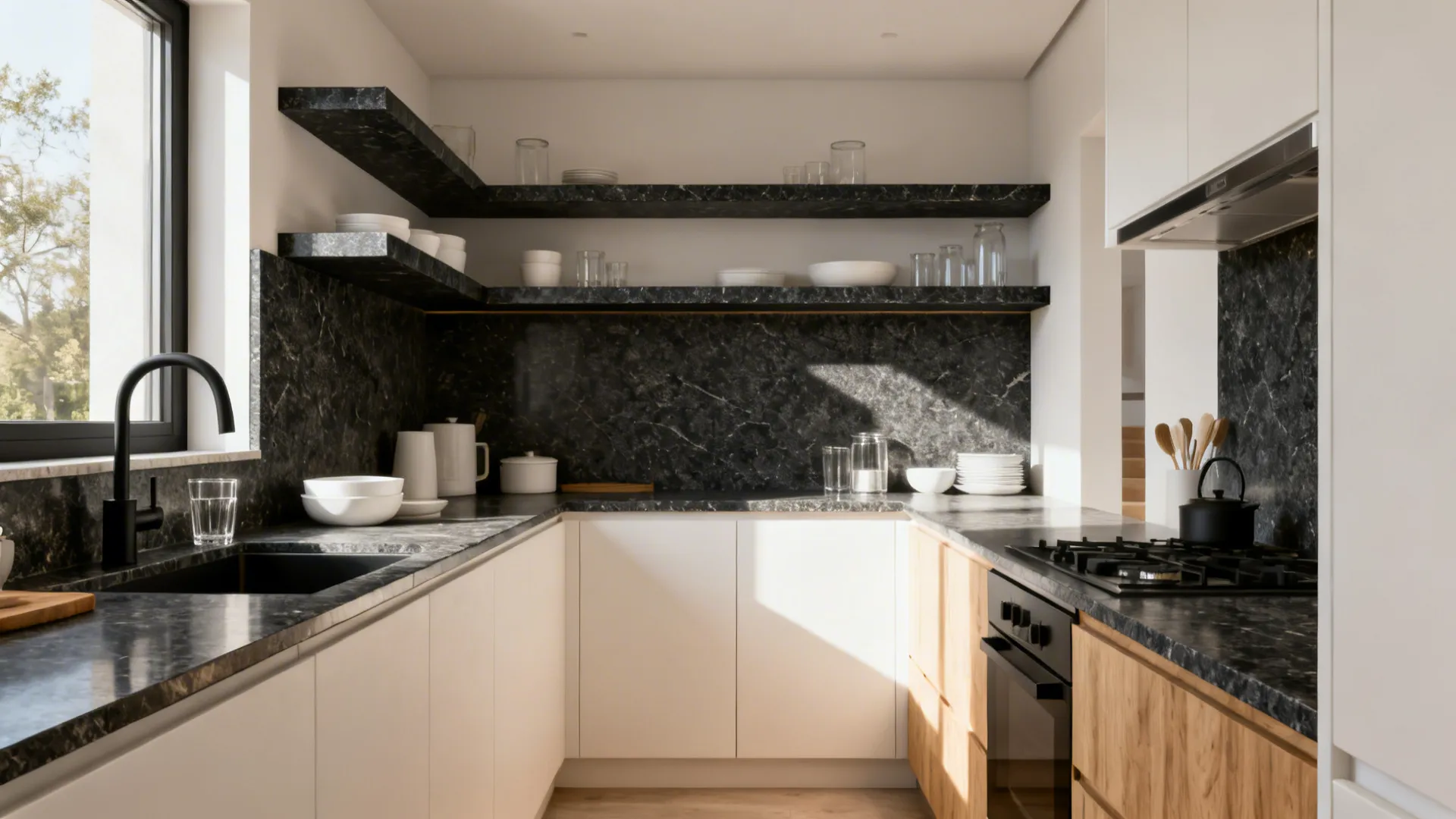 5 Granite Kitchen Floating Shelf Designs That Work