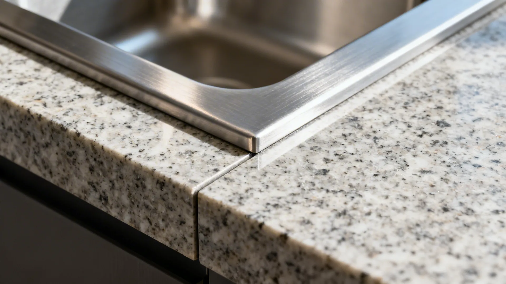 Granite + Stainless or Quartz Inserts for Functional Zones