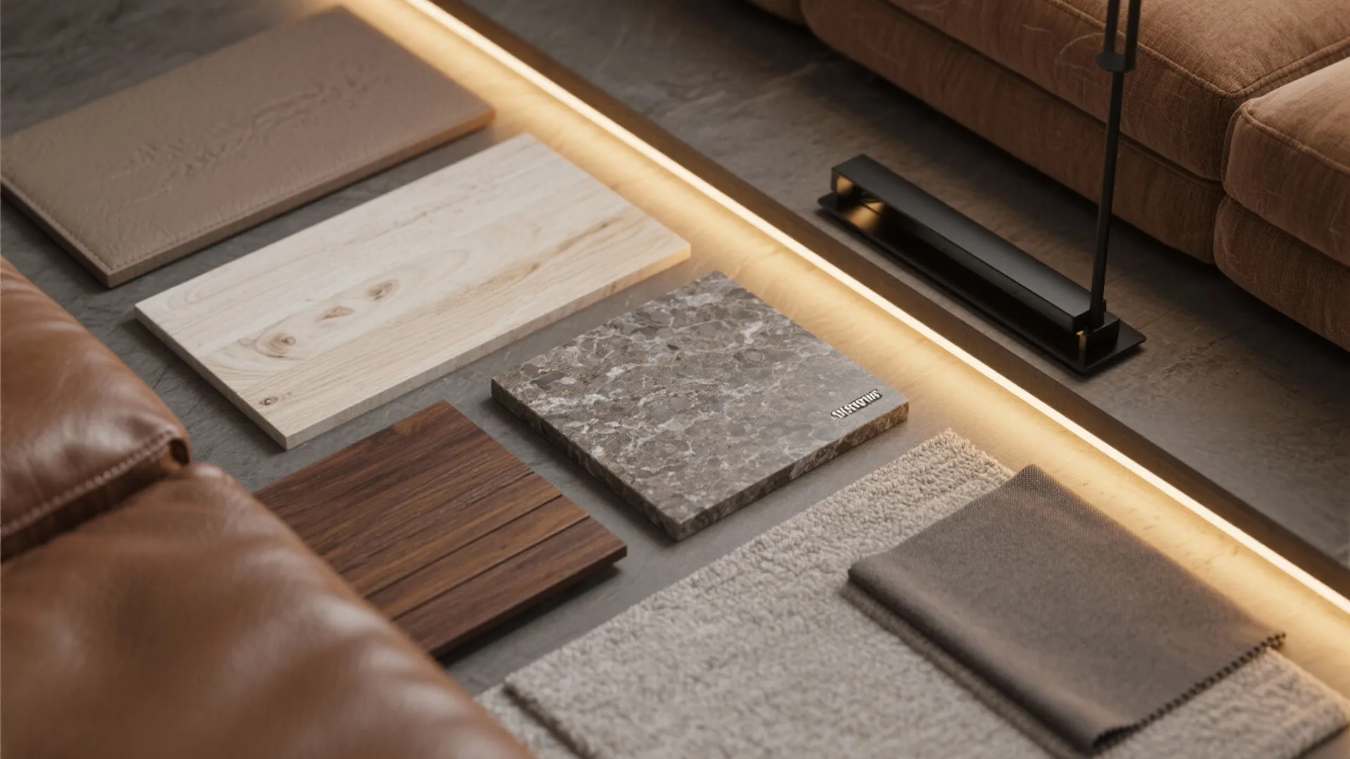 Warm Granite + Wood Hybrid Palette