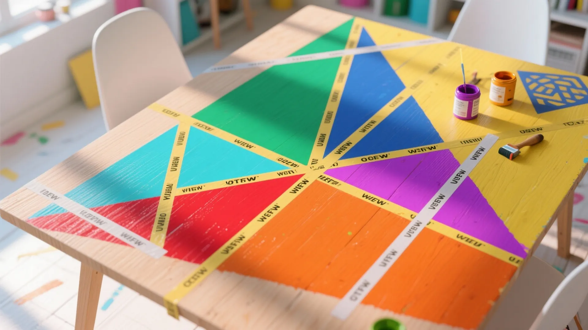 5. Graphic color-blocking and geometric patterns