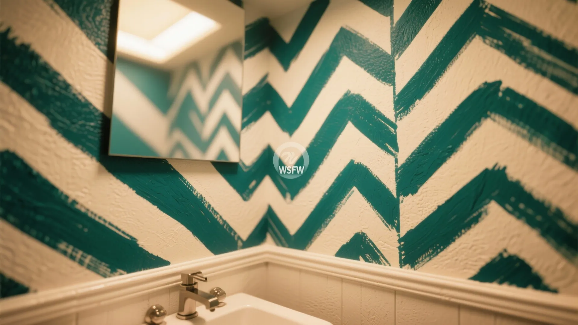 4. Graphic accent wall or painted paneling