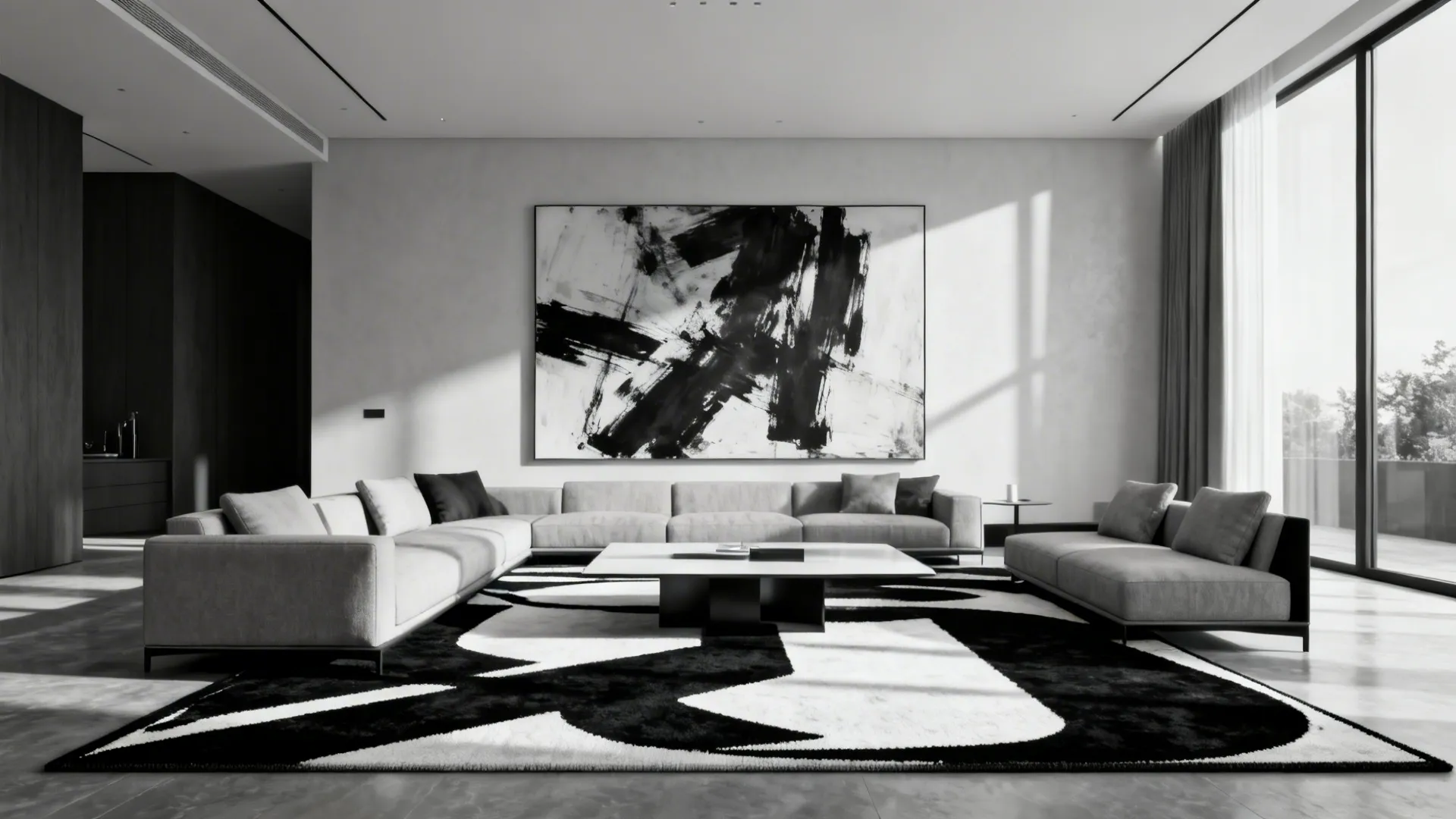 3. Graphic Rugs and Art