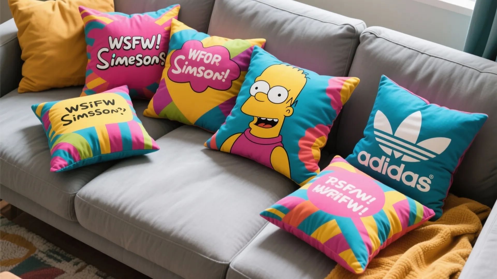 4. Graphic Throw Pillows