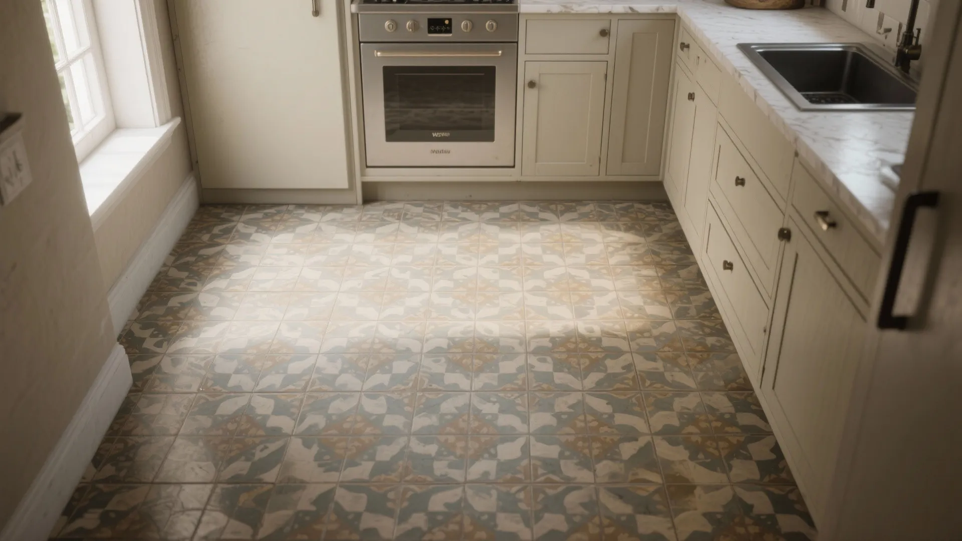 3. Graphic Tiles for a Statement Floor