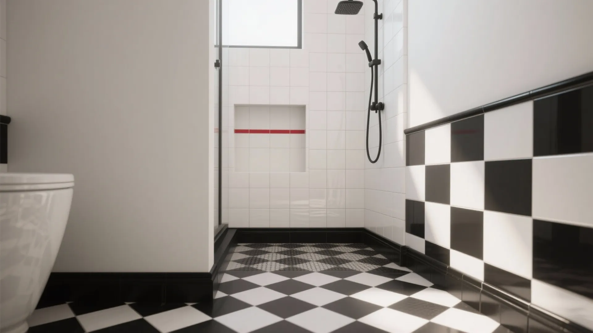 Tip 2: Graphic tiles that nod to panels