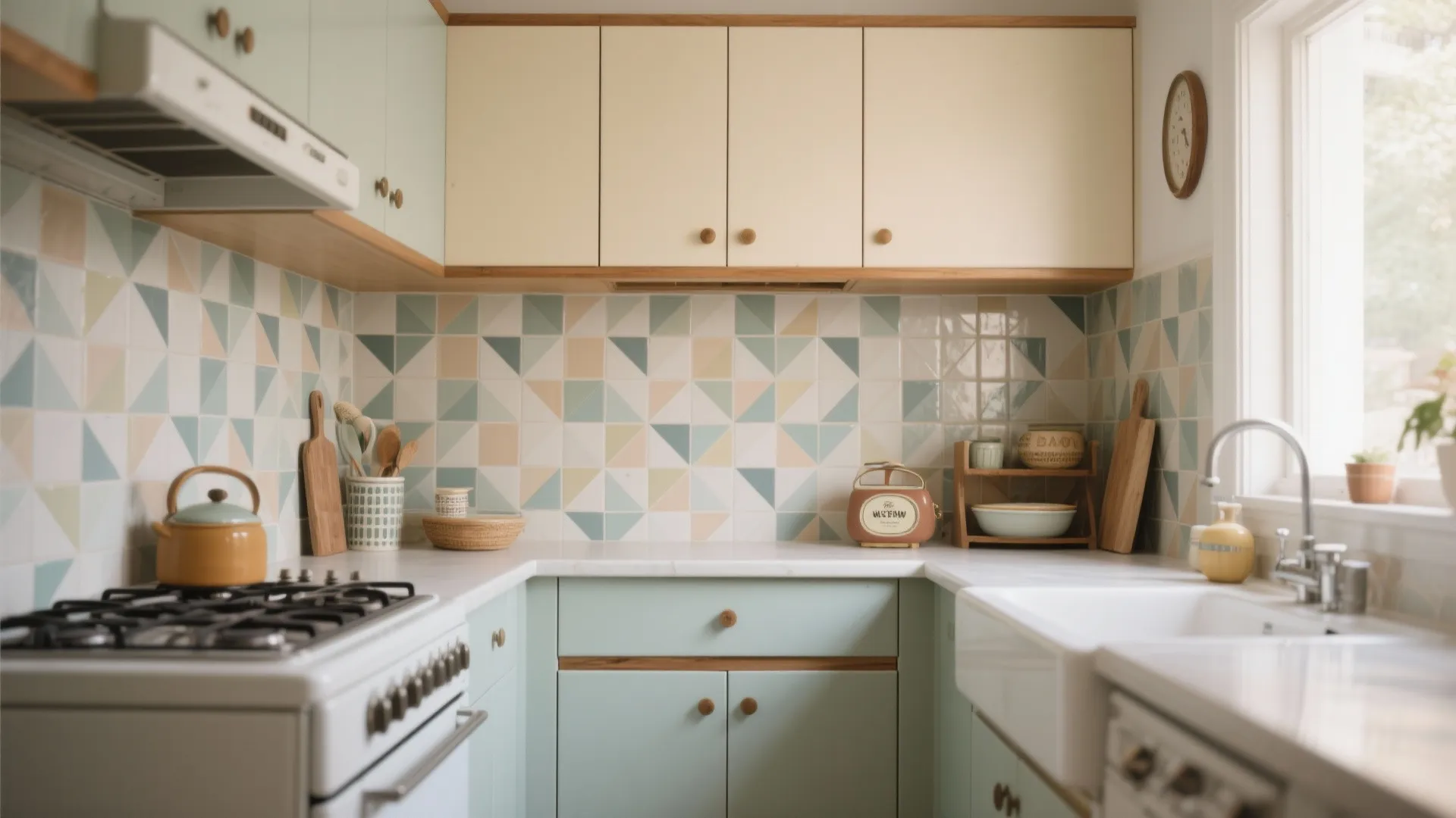Tip 4: Graphic Ceramic Tiles