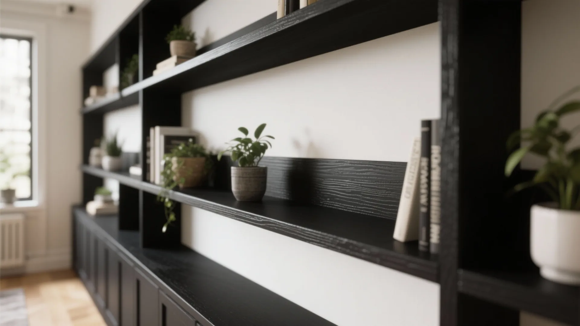 Graphic Trim and Built-ins for Small Spaces