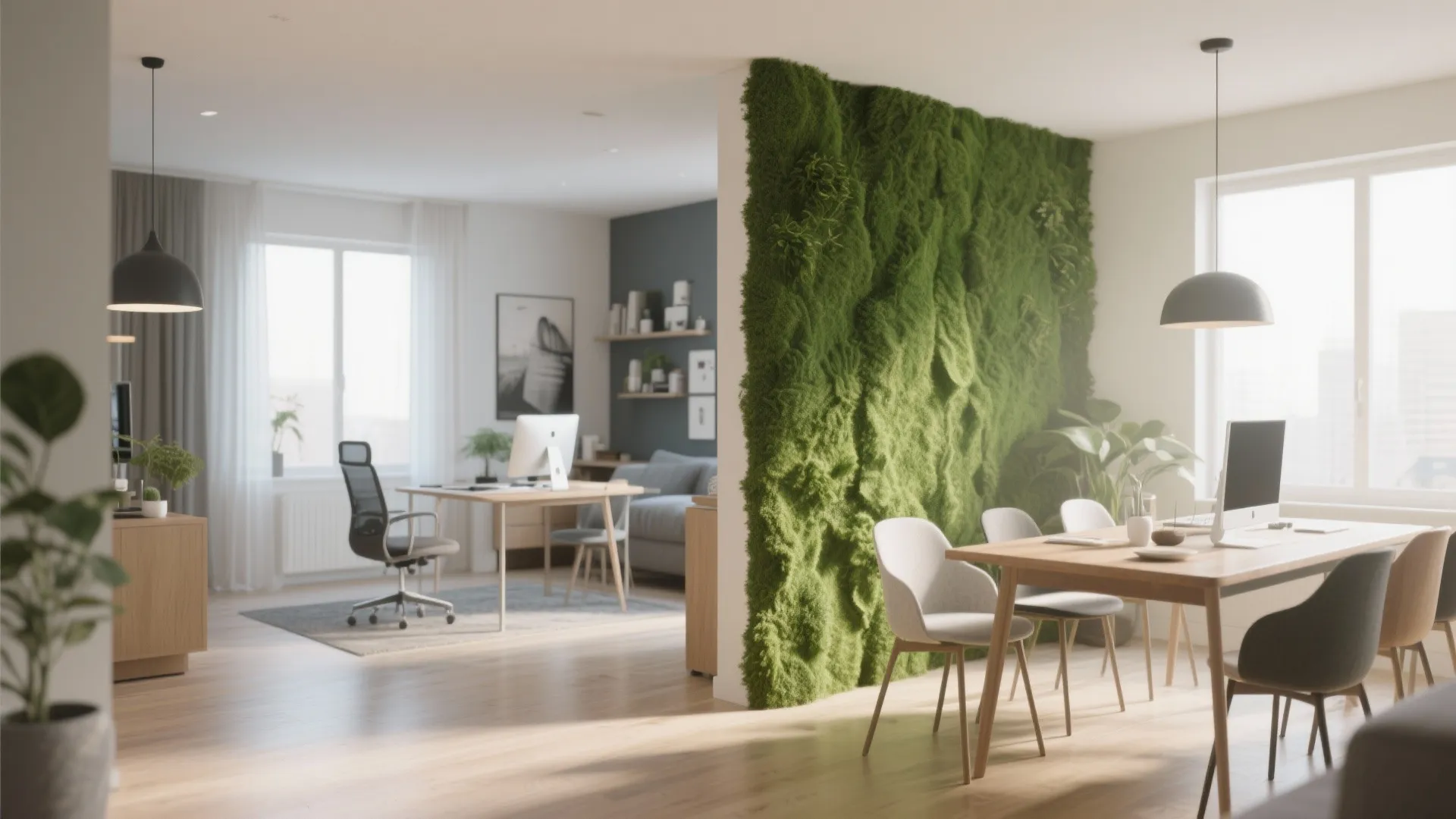 Artificial Grass Wall Divider