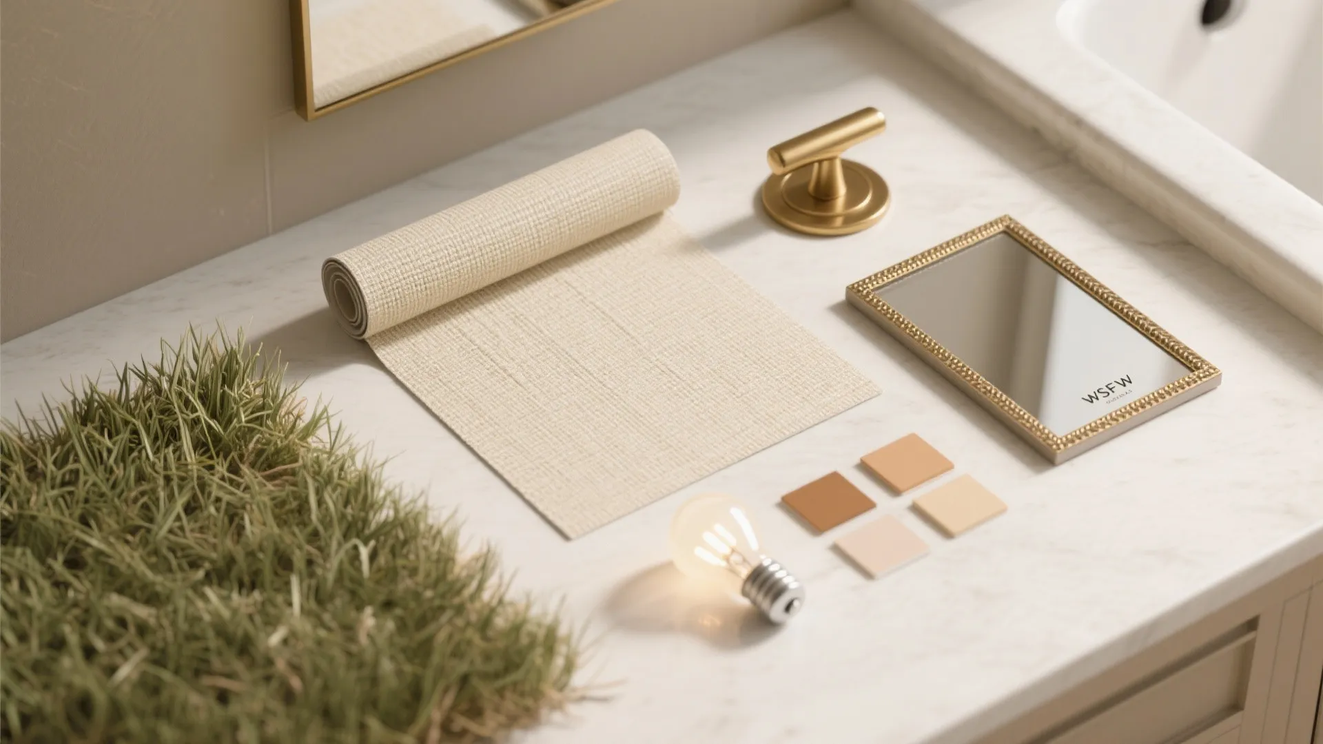 Textural Grasscloth for Warmth and Depth