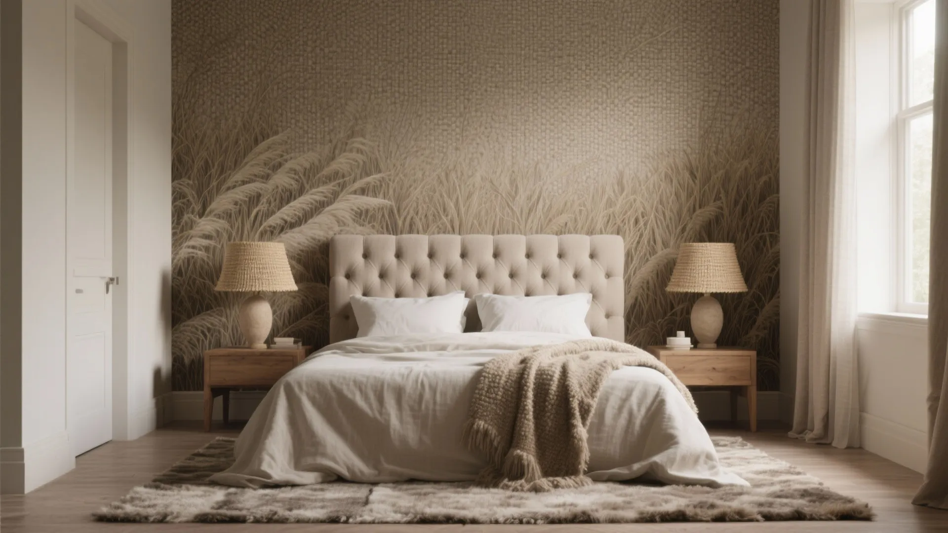 Textured Fabric Prints: Linen, Grasscloth Patterns