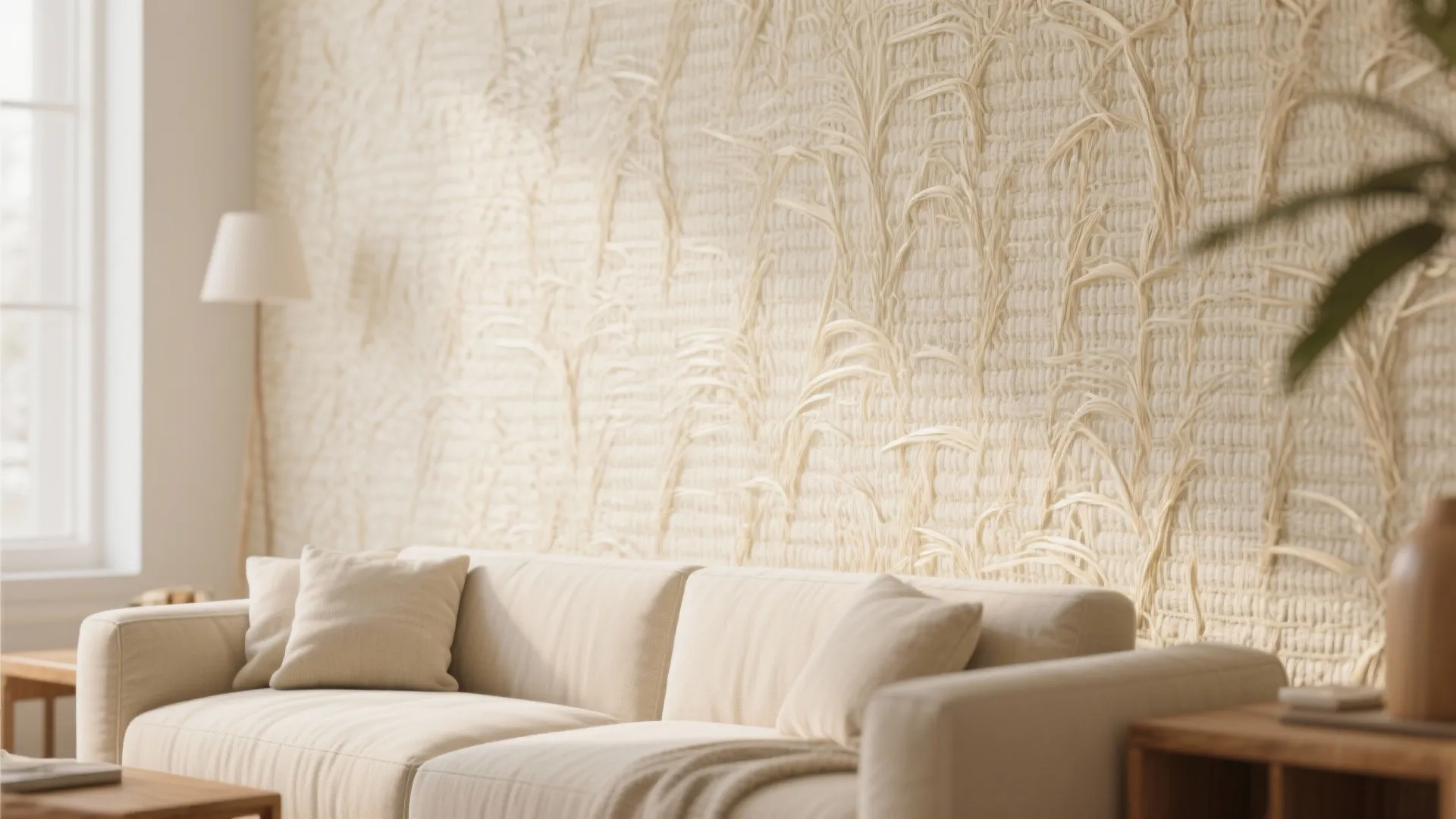 3. Textured Grasscloth