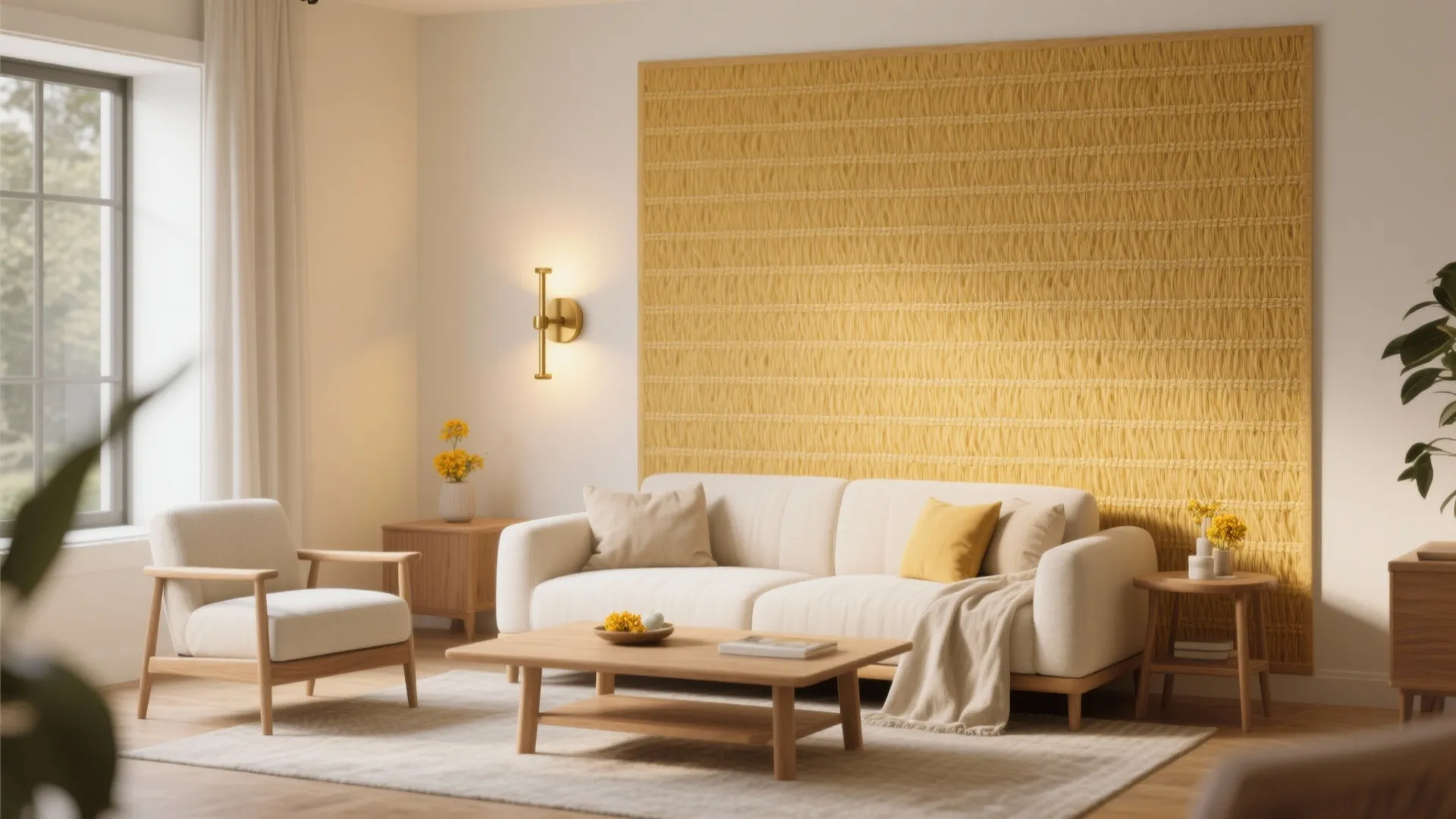 Two-Tone Sand-Additive or Grasscloth: Tactile, Apartment-Friendly