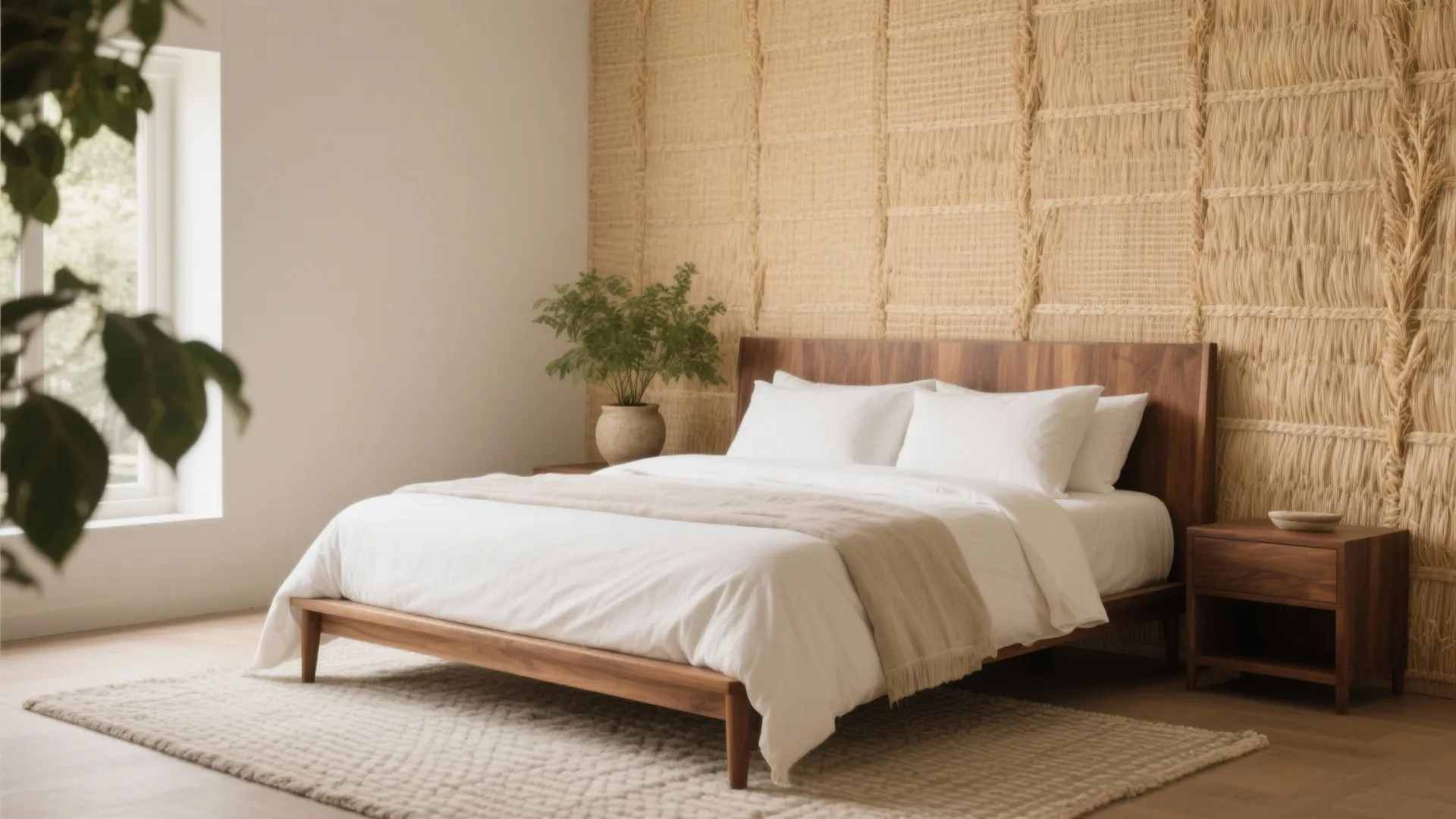 Grasscloth and Woven Wallcoverings for Warmth