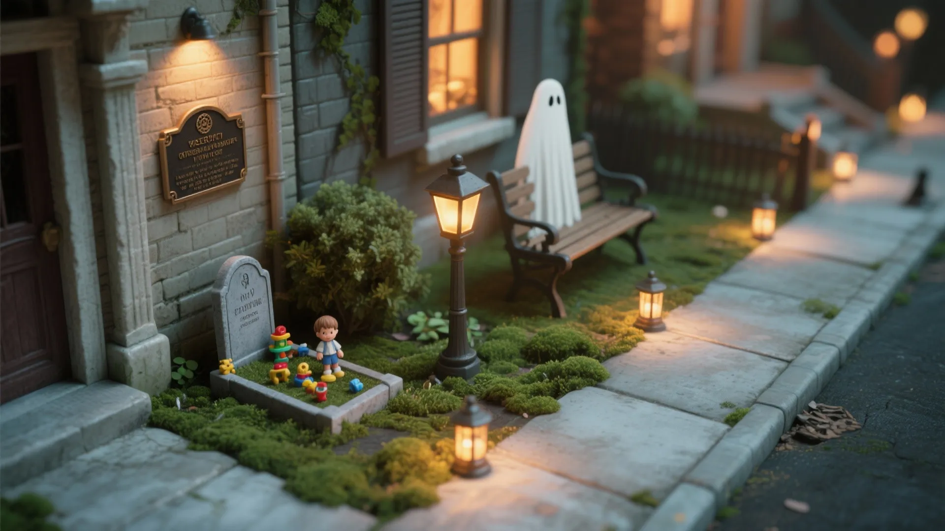5. Mini Graveyard Vignettes and Story Corners