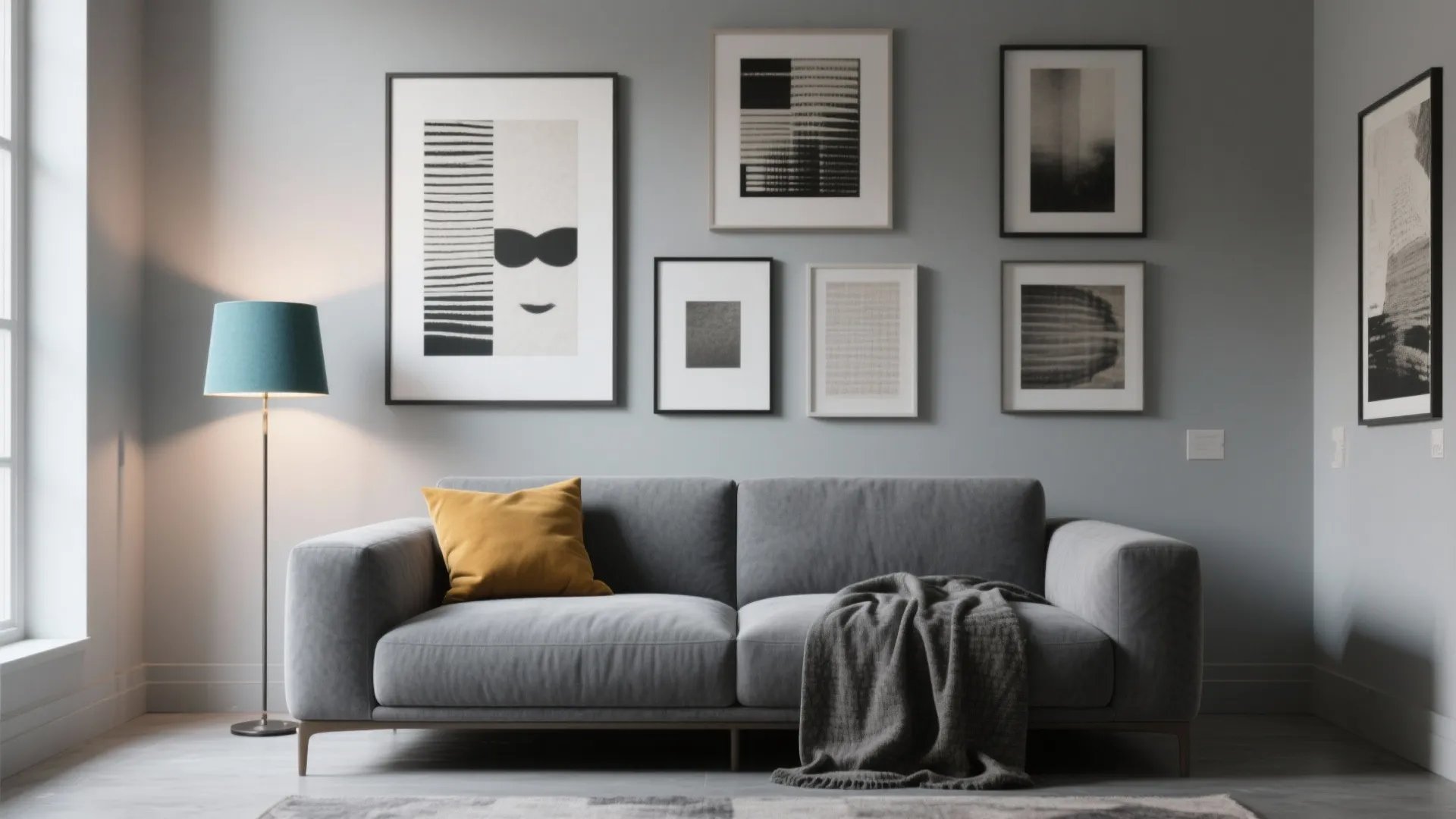 5. Gray as a Backdrop for Color Pops