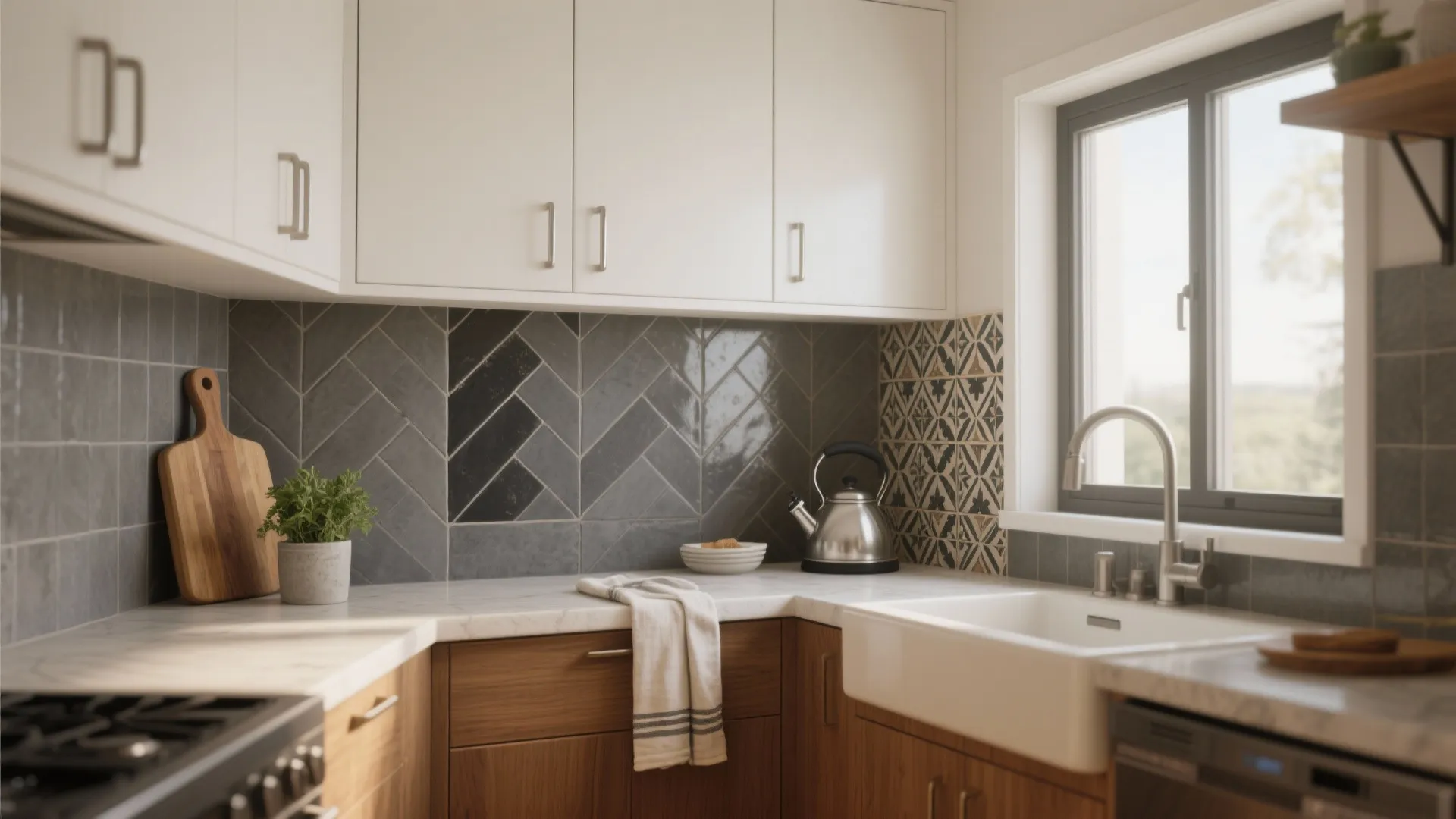 5 Gray Kitchen Backsplash Tile Ideas