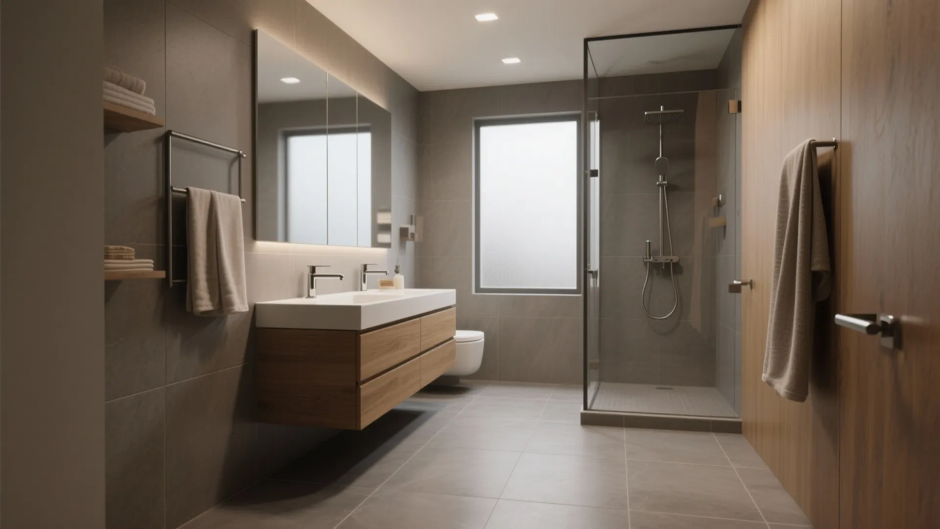 5 Gray Bathroom Floor Tile Ideas: Small tweaks that make gray tile feel luxe — from my studio to your bathroom