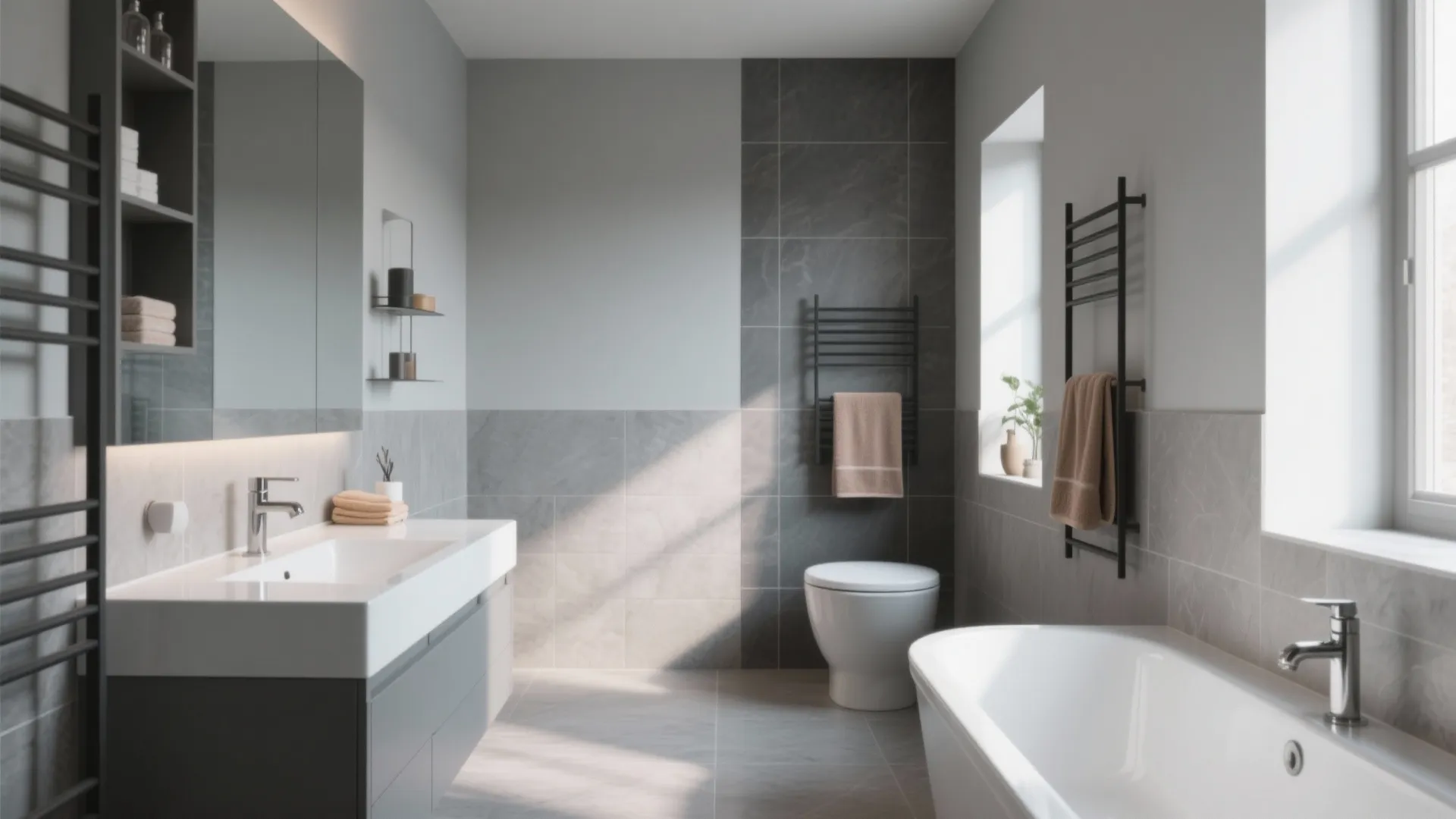 10 Bathroom Paint Ideas with Gray