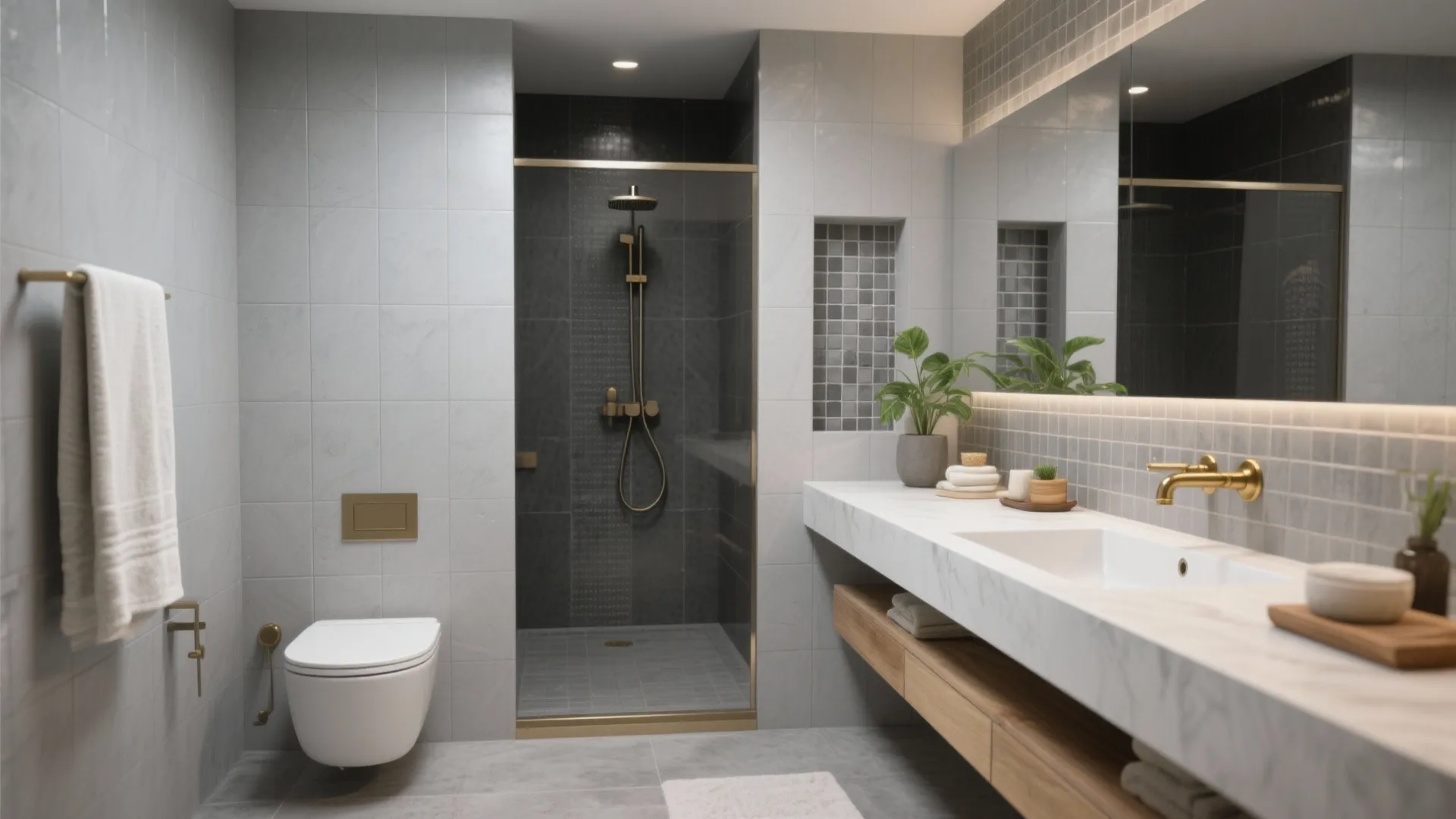5 Gray Bathroom Wall Tile Ideas