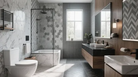 10 Gray Bathroom Tile Ideas