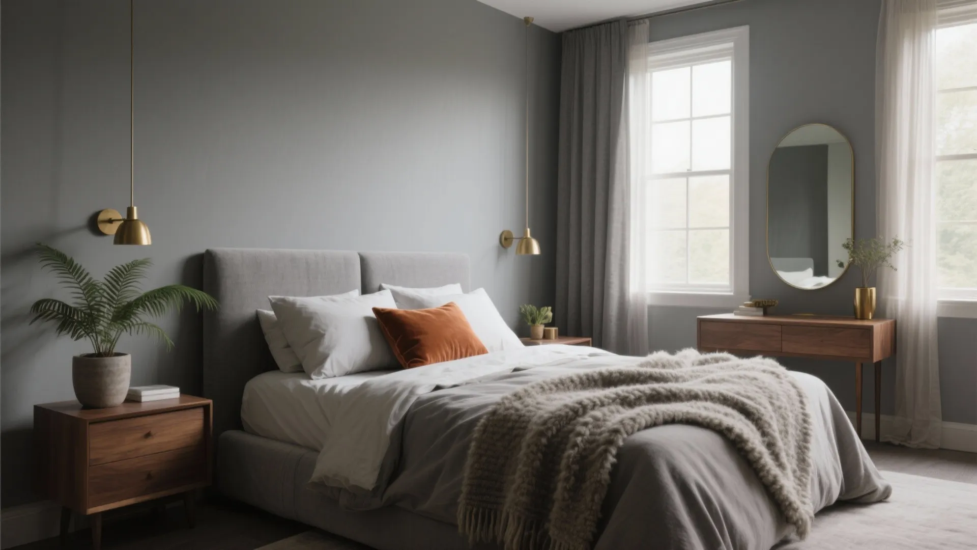 Decorations for Gray Bedroom: 5 Ideas: Cozy, layered and modern decorating strategies for gray bedrooms from a veteran designer
