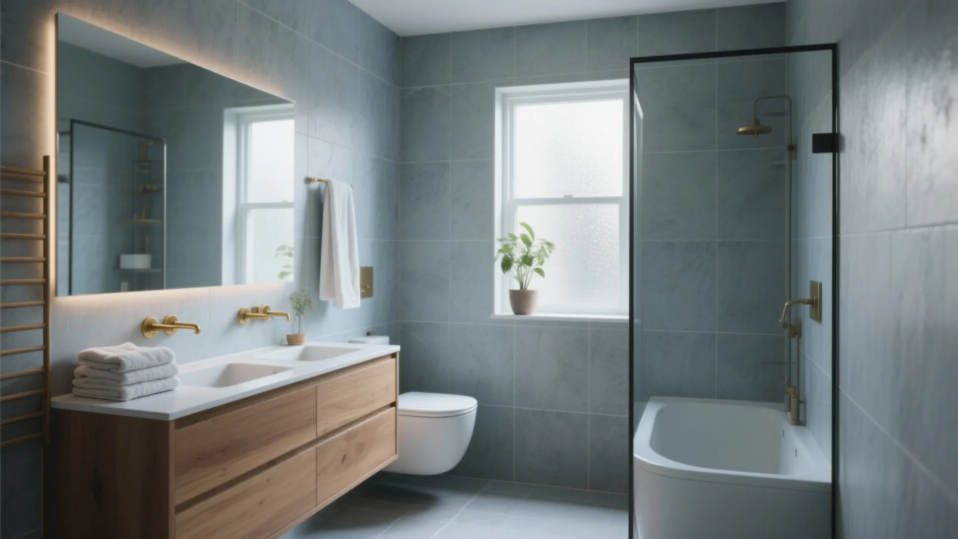 5 Gray-Blue Bathroom Ideas