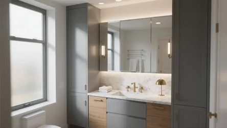 5 Ideas for Gray Bathroom Cabinets