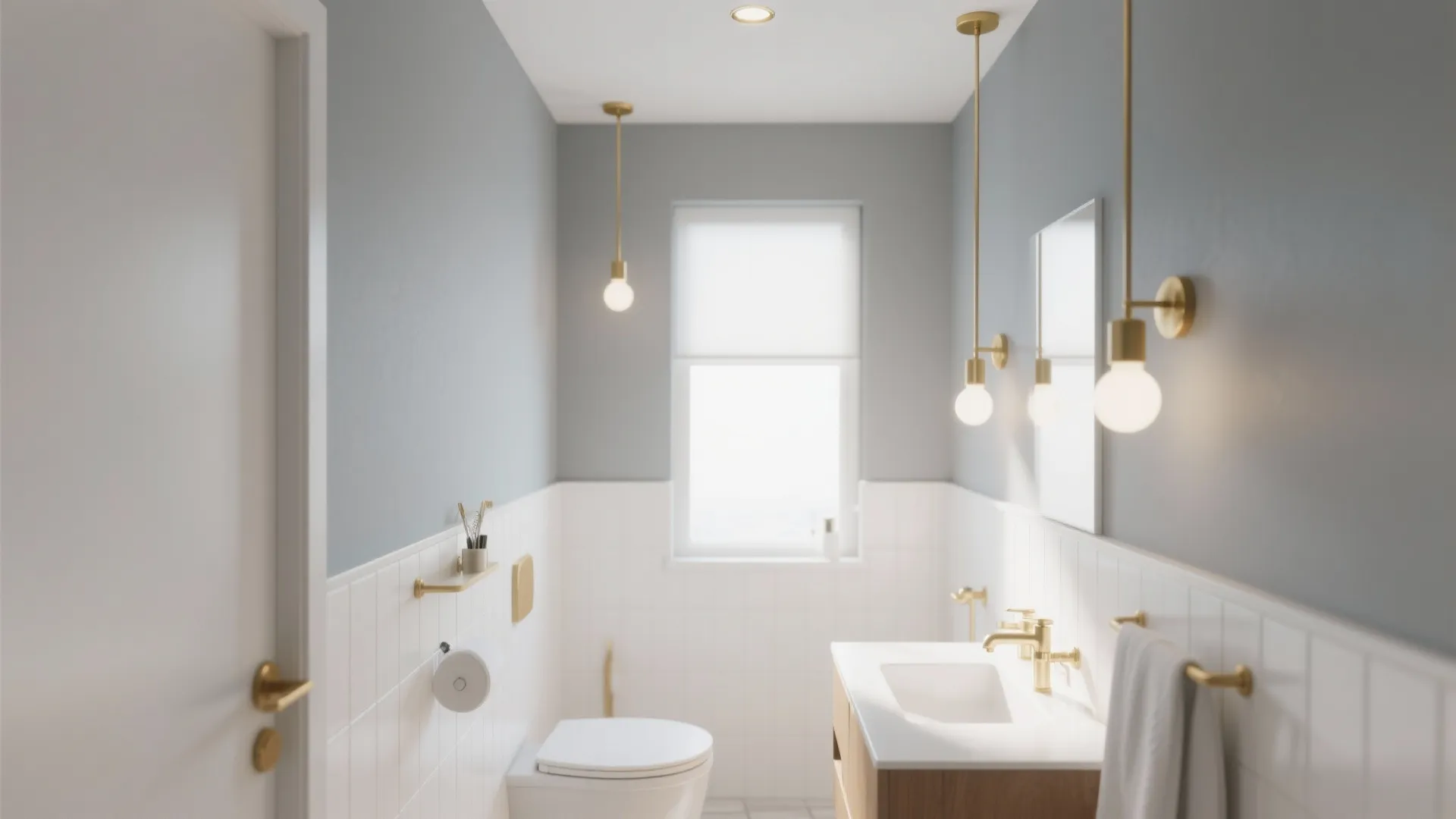 6. Painted Gray Ceiling