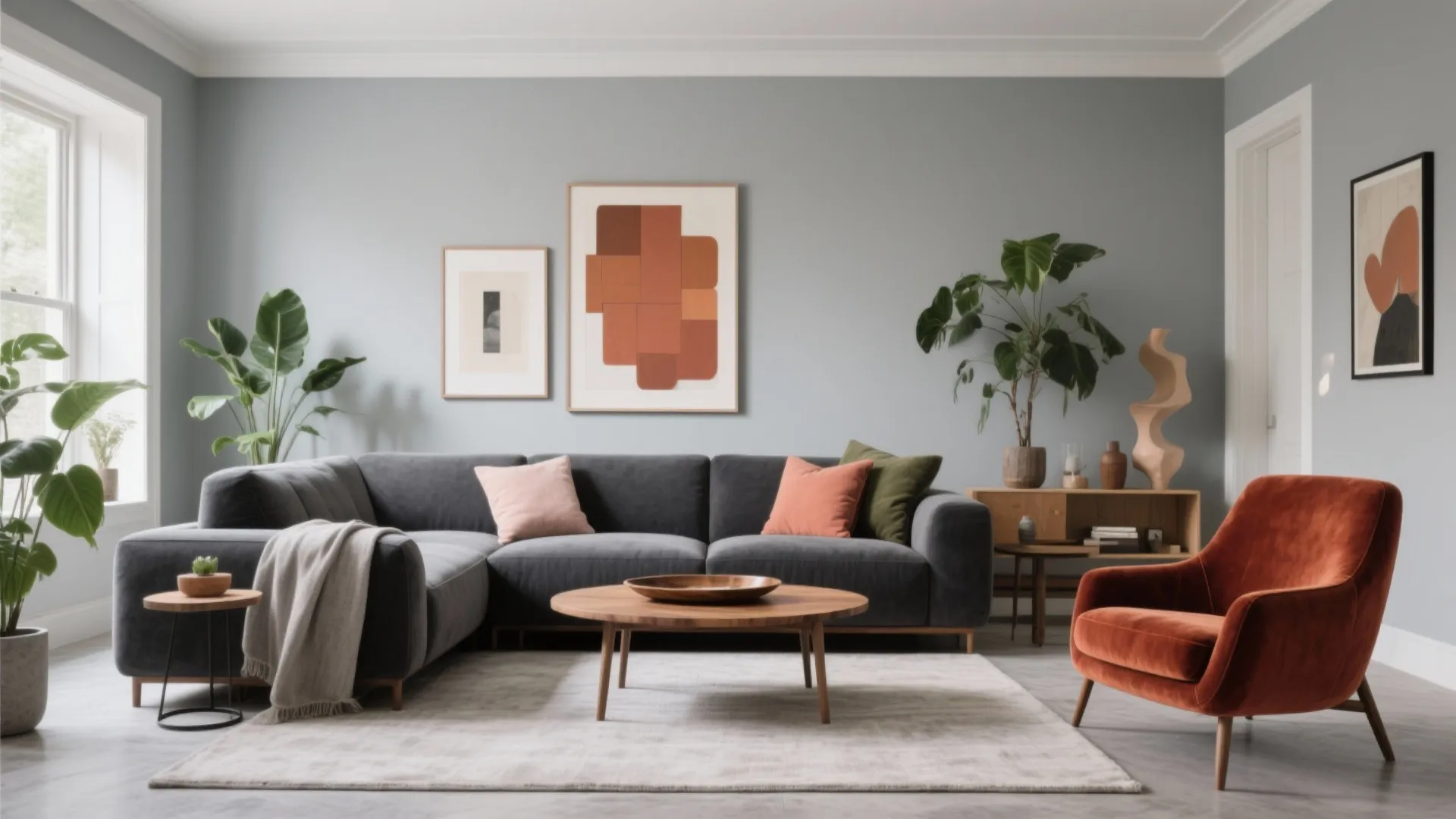 Add Color Pops: Art, Plants, and One Bold Piece