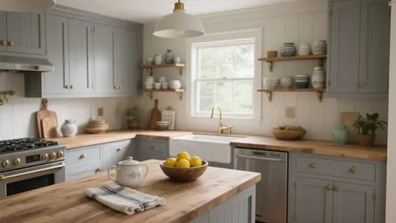 5 Gray Farmhouse Kitchen Cabinet Ideas