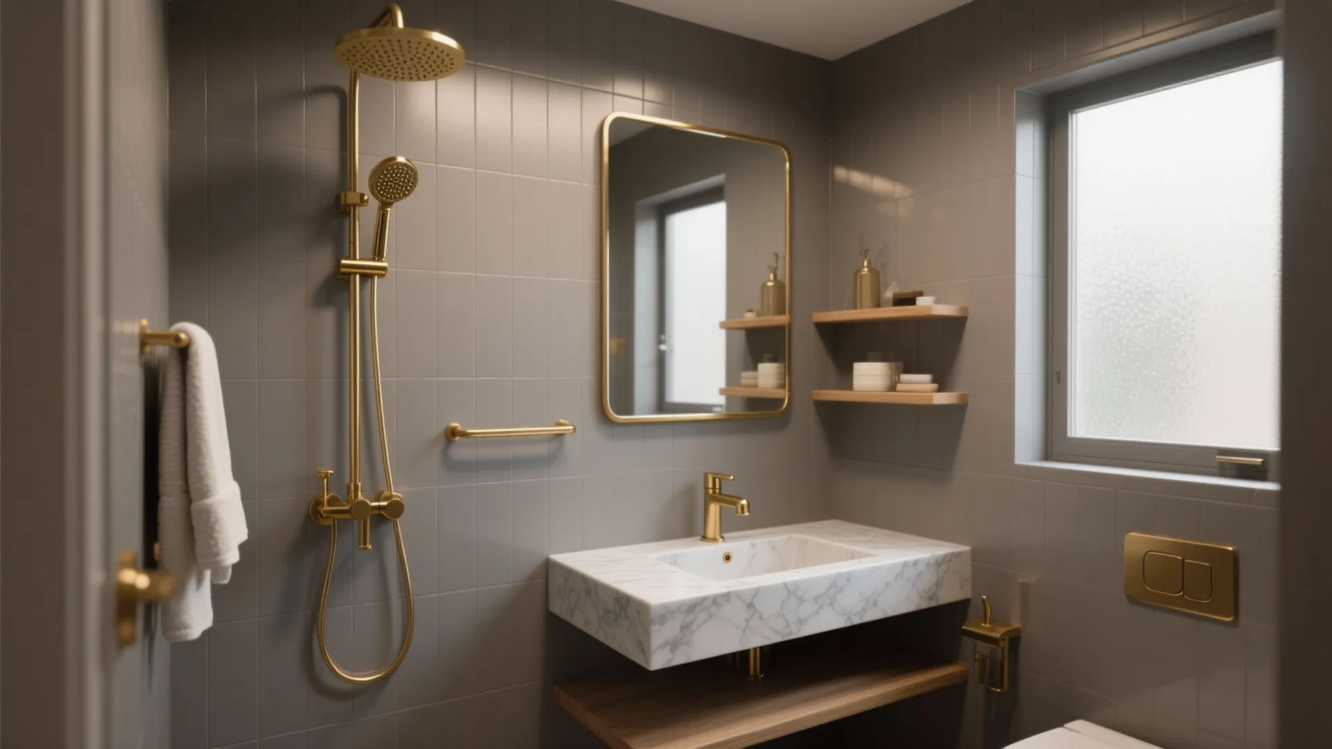 5 Gray and Gold Bathroom Ideas: Elevate small bathrooms with chic gray and gold combinations — practical tips from a pro designer