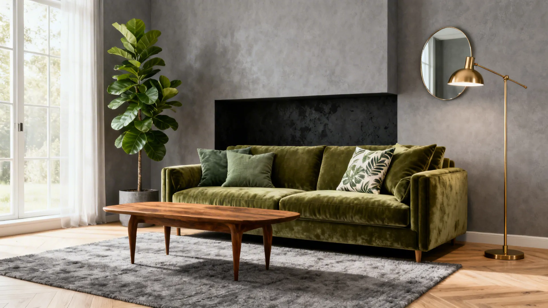 5 Gray and Green Living Room Ideas: Fresh, cozy gray and green living room ideas I’ve used to transform small spaces