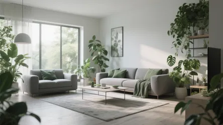 10 Gray and Green Living Room Ideas