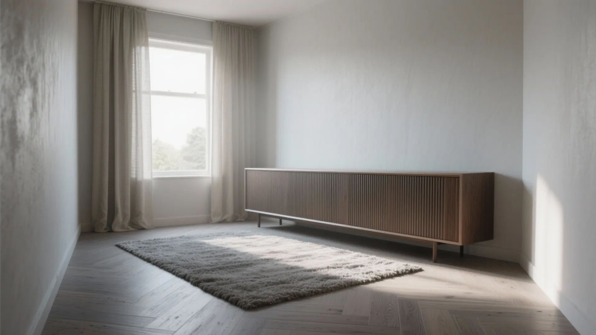 Cool Gray or Greige Oak to Reduce Visual Weight