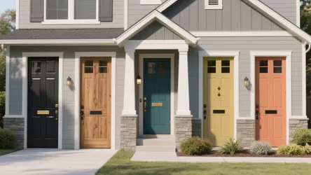 Gray House Front Door Colors: 5 Fresh Ideas