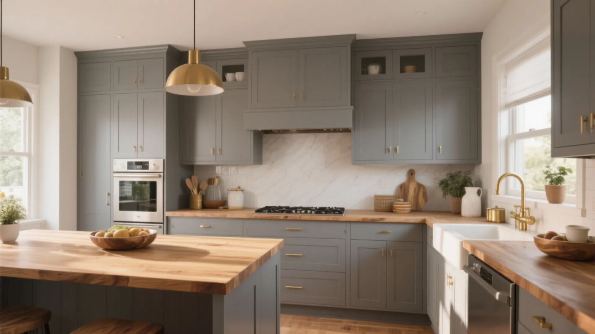 10 Kitchen Ideas with Gray Cabinets: My Favorite Gray Cabinet Kitchen Designs that Blend Function & Style