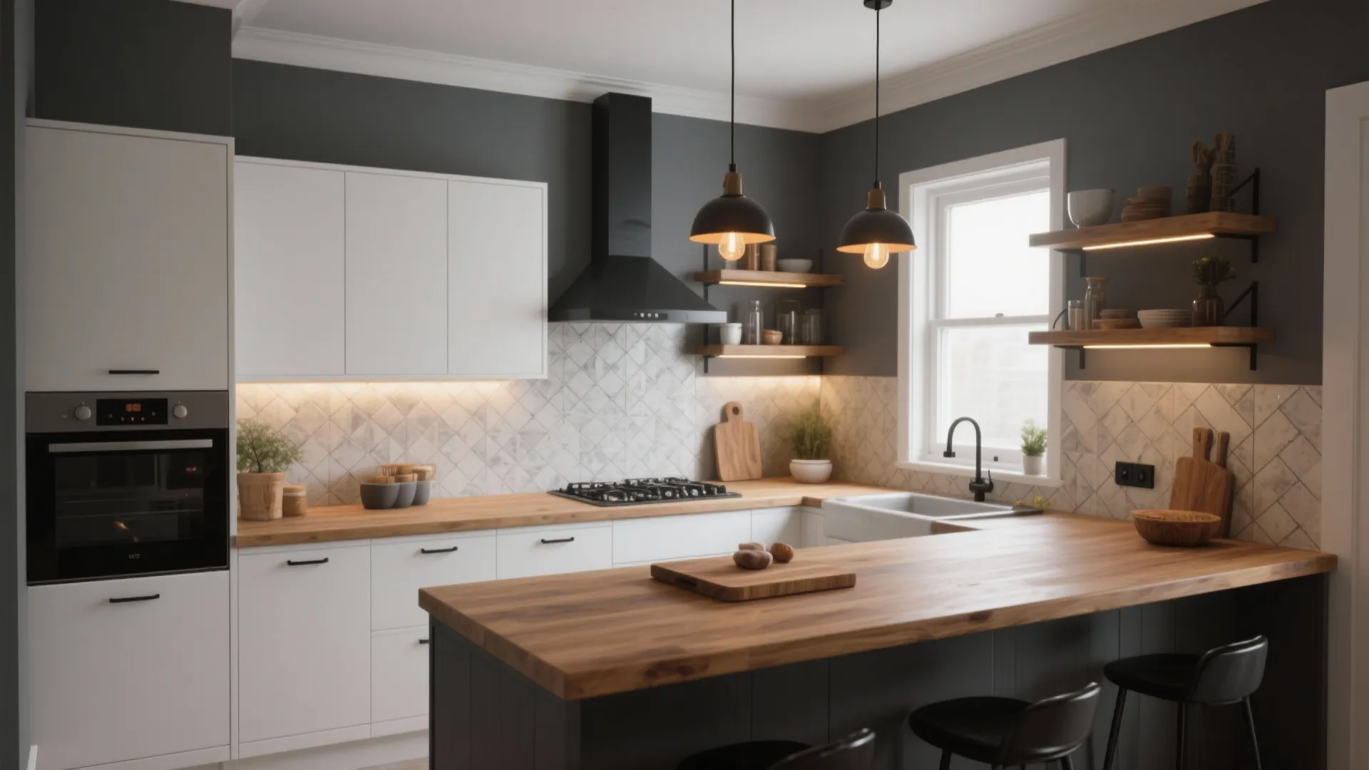 5 Inspiring Ideas for Gray Walls and White Kitchen Cabinets: How to style kitchens with gray walls and white cabinets — practical tips from a pro with space-saving tricks