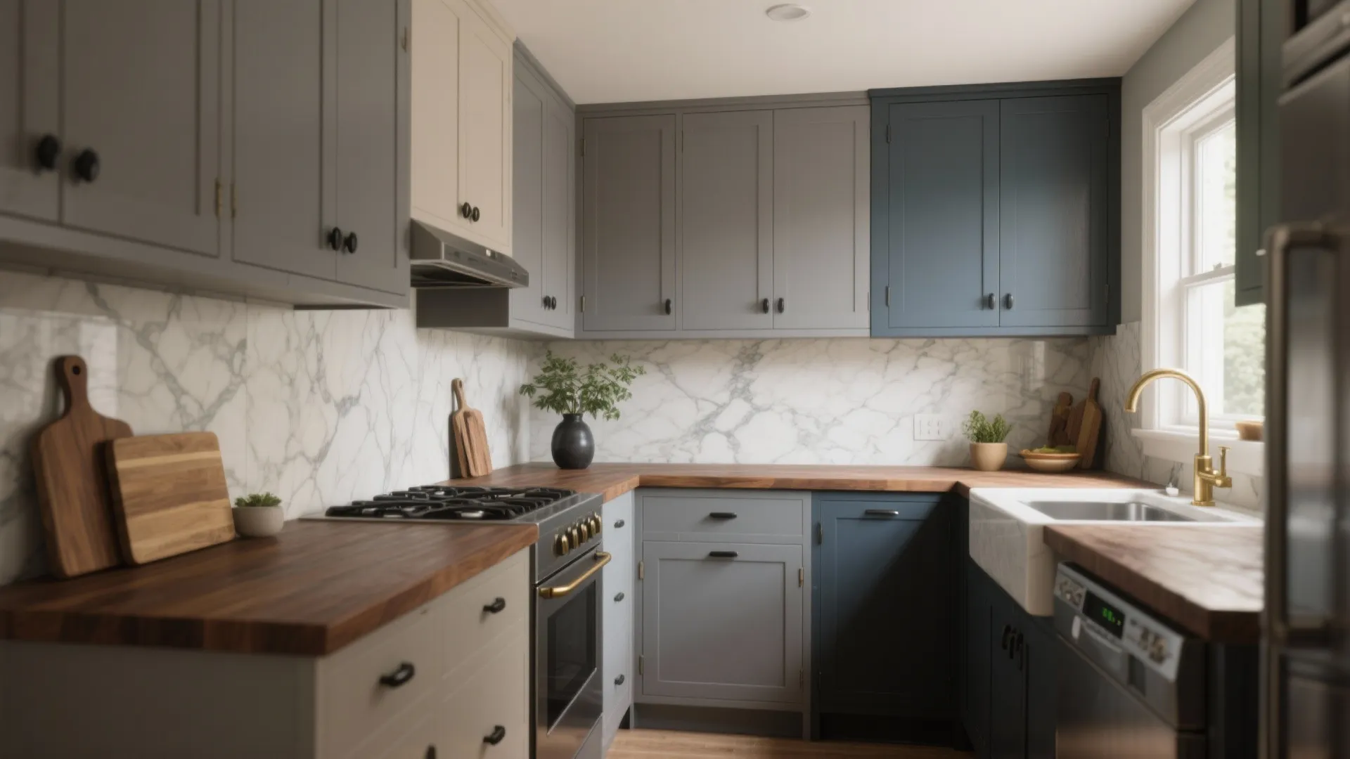 5 Best Gray Paint Colors for Kitchen Cabinets: Practical kitchen cabinet gray paint ideas from a pro designer with 10+ years’ experience