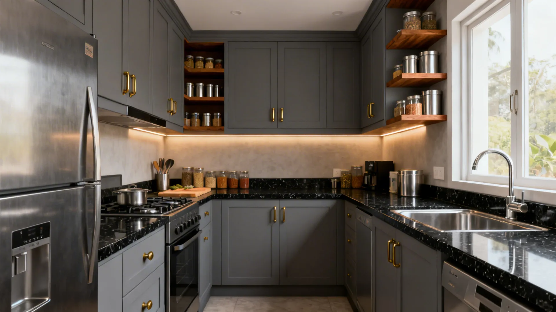 Indian Kitchen Wardrobe Design in Gray: 5 Ideas: Small spaces, big ideas—my pro guide to gray wardrobes for Indian kitchens