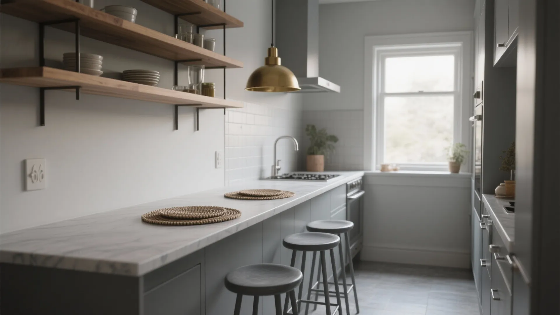 Gray Kitchen Stools: 5 Small-Space Ideas: How I used gray kitchen stools to transform tiny kitchens — 5 practical inspirations