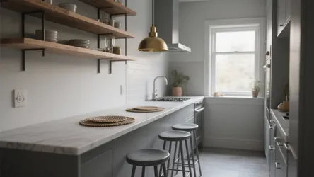 Gray Kitchen Stools: 5 Small-Space Ideas