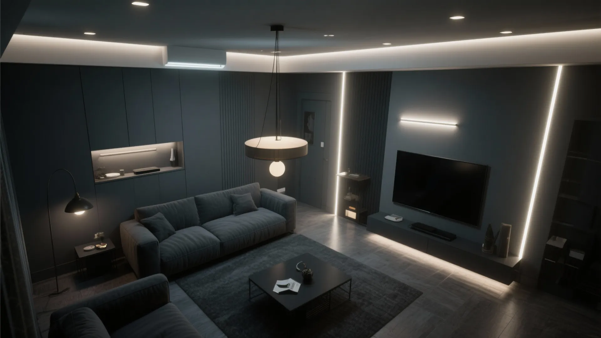 5. Strategic Lighting in Dark Spaces