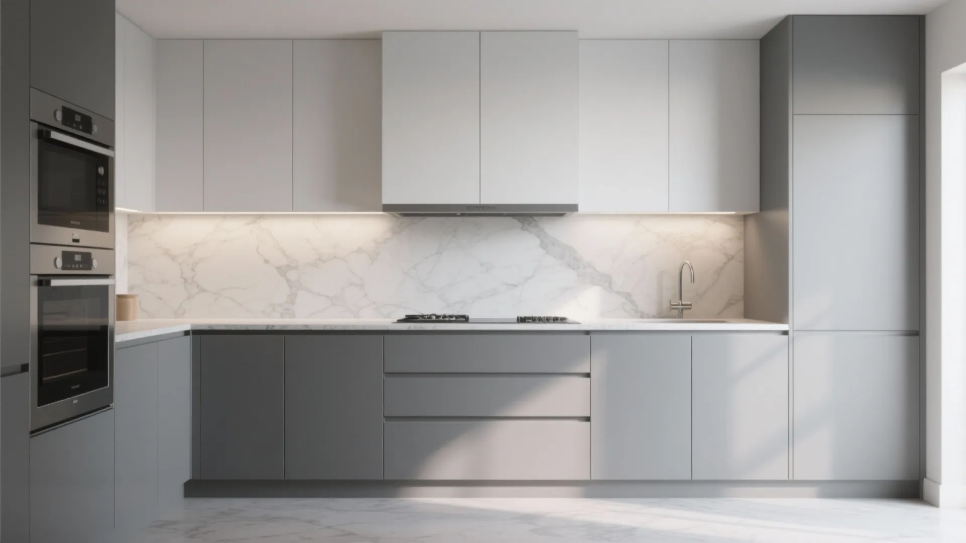 4. Contrasting Grays and White Veins