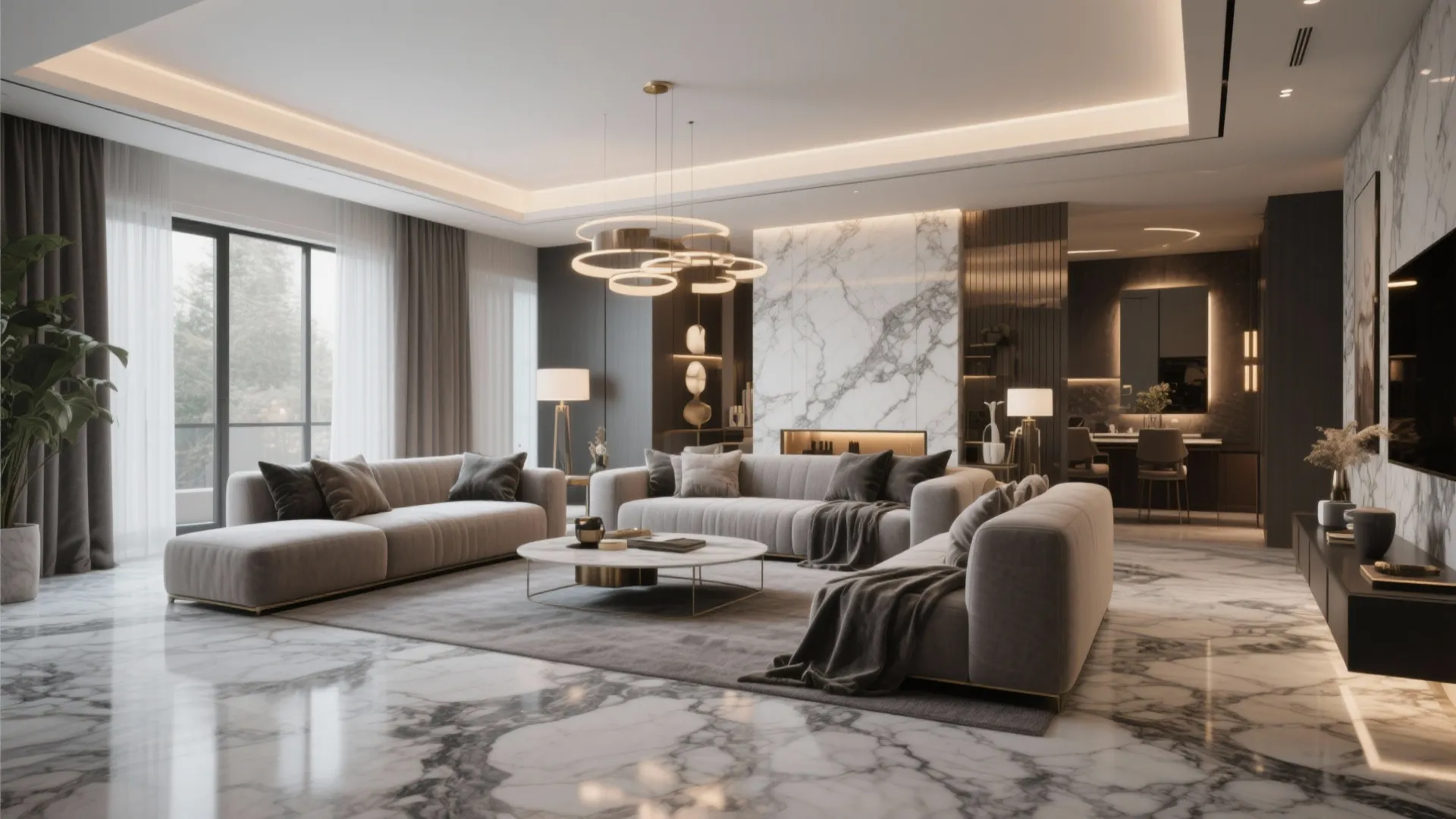 10. Gray Marble Inlays