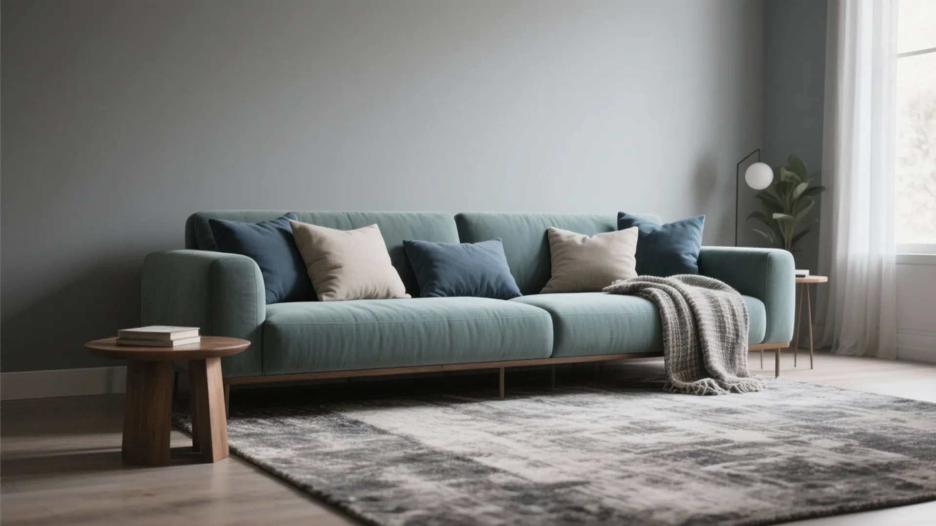 2. Agreeable Gray + Muted Blues