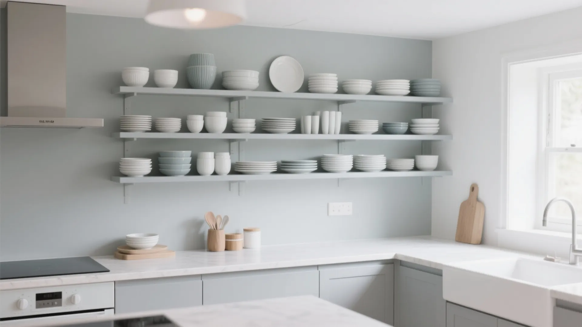 6. Combine with Open Shelving