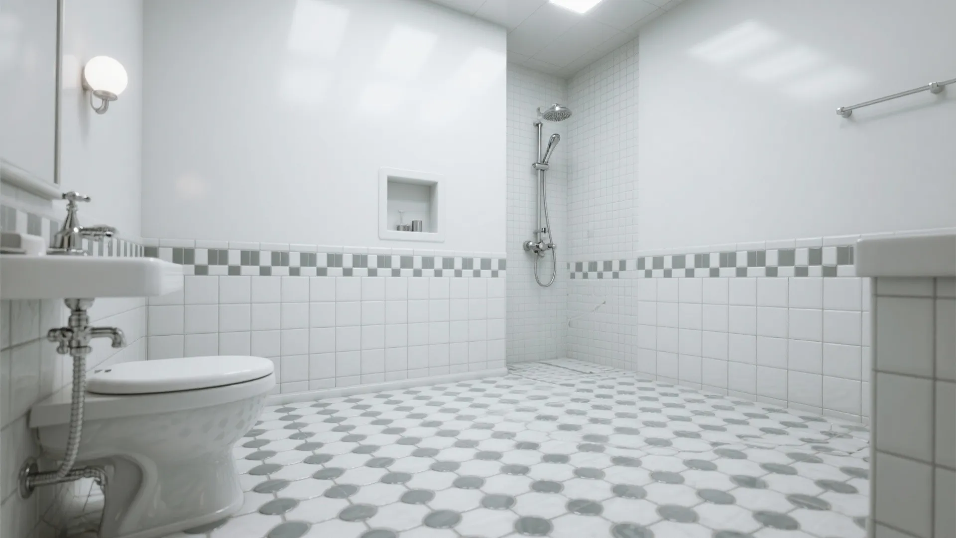 8. Gray Penny Round Tiles