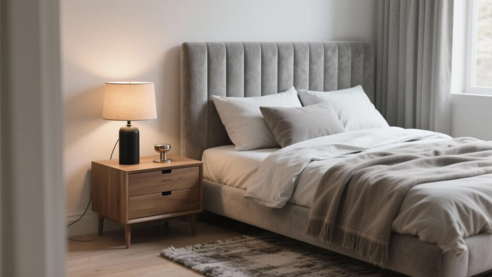 Gray Velvet Bedroom Ideas — 5 Cozy Inspirations: Elegant gray velvet bedroom concepts that maximize comfort and small-space design