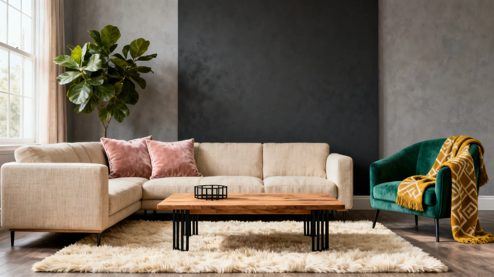 5 Color Ideas for Living Rooms with Gray Walls