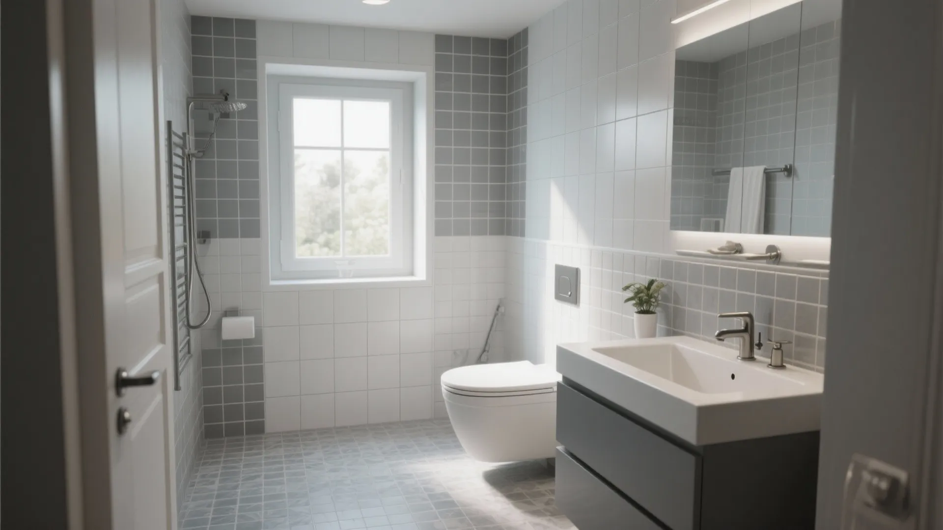 10 Gray & White Tile Bathroom Ideas: My Favorite Gray and White Tile Bathroom Inspirations from Real Projects